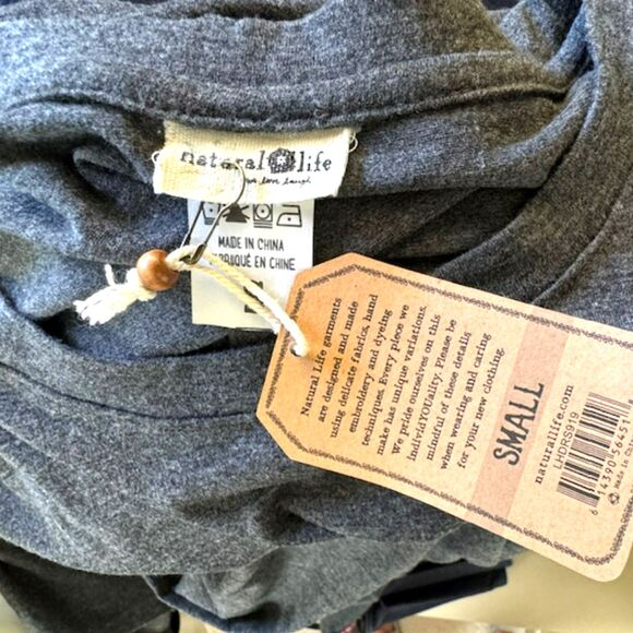 NATURAL LIFE FRANKIE KNIT MAXI DRESS HEATHER GRAY & PINK SIZE SMALL NWT - Picture 12 of 15